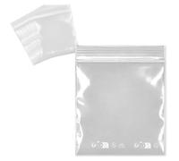 Waytex Sachets zip 100 pièces 10x10 cm transparents refermables contact alimentaire Transparent