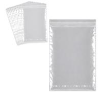 Waytex Sachets zip 28x40 cm transparents refermables - Lot de 100 - Contact alimentaire LDPE 80 microns Transparent
