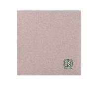 100 Serviettes à cocktail en ouate recyclée 20 x 20 cm - Gris