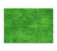 100 Sets de table optique pelouse I DIN A3 rectangle I napperon papier vert I Article fan de football nature terrain I usage unique sous-main Idv_331