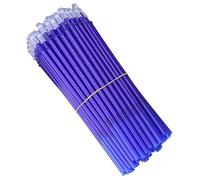 100 stylos effaçables, recharges de 0,5 mm, encre bleue/noire, pour stylos