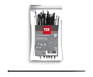 100 TOX Kabelbinder Clip schwarz (099600032)