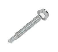 100 vis autoperceuses à tête hexagonale pour métal en acier EasyDrive 5,5 x 25mm