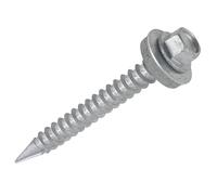 100 vis bardage autoperceuses à tête hexagonale pour métal avec rondelle Easydrive 6,3 x 80mm