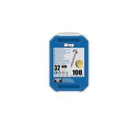 100 vis en acier inoxydable - 7 x 32 mm - filetage fin - Maxi-Loc carré