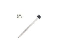 100 Vis pour bacs acier D. 6,3 mm L. 100 mm ZAMATOP-W TH12 pour le bois - RAL 9010