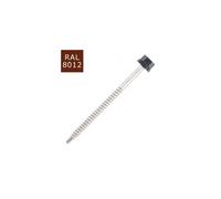 100 Vis pour bacs acier D. 6,3 mm L. 150 mm ZAMATOP-W TH12 pour le bois - RAL 8012