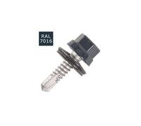 100 Vis pour bacs acier D. 6,3 mm L. 25 mm ZAMATOP-ZR TH12 pour le Zed - RAL 7016