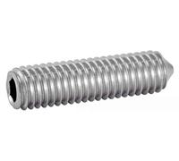 100 Vis Sans Tête Six Pans Creux Bout Pointeau 8 x 25 mm - ISO 4027 - Inox A4 - D-Work