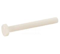 100 Vis Tête Hexagonale Filetage Total 12 x 30 mm - TYPE DIN 933 - Nylon 6.6 - D-Work