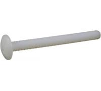 100 Vis Tête Ronde Large Poelier Fendue 6 x 50 mm - TYPE NFE 25129 - Nylon 6.6 - D-Work