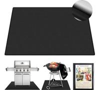 100 x 150 cm, tapis réfractaire, résistant à la chaleur jusqu'à 1800 degrés Celsius, tapis de gril, tapis de protection du sol, tapis de gril, paillasson, tapis de foyer, extérieur, tapis BBQ pour gri