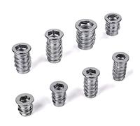100 x SO-TECH PROFI Manchons à visser Manchon à visser avec bord de recouvrement M8 x 24 mm Ecrou à visser en acier galvanisé avec