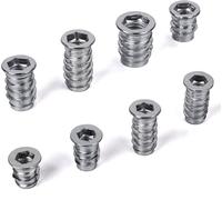 100 x SO-TECH PROFI Manchons à visser Manchon à visser avec bord de recouvrement M8 x 24 mm Ecrou à visser en acier galvanisé avec