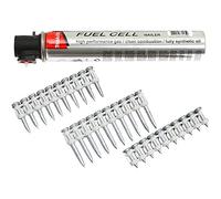 1000 Clous C6 2,6 x 25 mm + cartouche de gaz pour cloueur Makita GN420C