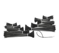 1000 colliers de serrage en 5 tailles, coloris noir Noir G