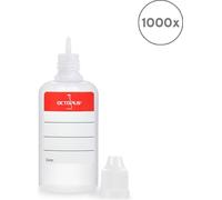 1000 flacons en plastique 30 ml LDPE, G14, compte-gouttes, bouchon blanc