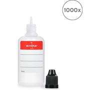 1000 flacons en plastique 30 ml LDPE, G14, compte-gouttes, bouchon noir