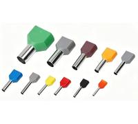 1000 pcs/Pack TE0508 TE7508 TE1008 embouts isolés bornier cordon fin fil connecteur électrique à sertir phosphorcuivre