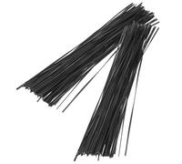 1000 Pièces Attache de Fixation en PVC Fil de Fer, Noir | Gestion des Câbles, Fermeture de Paquet Alimentaires et Présents, Usage Bureau et Voyage, Souple et Robuste