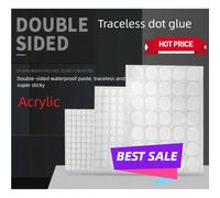 1000 pièces de points adhésifs double face, points de colle amovibles pour affiches, autocollants ronds transparents réutilisables, points de colle décoratifs ronds, points adhésifs forts, utilisés po