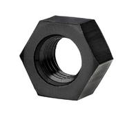 1000 Pièces M2 .5 M3 M4 M5 M6 M8 Nylon Blanc Ou Noir PA66 Écrou Hexagonal En Plastique Transparent PP(Black PA66,M6)