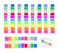 1000 Pièces Post It Transparent, Marque Page Adhesif Multicolore, Onglets Adhésifs Translucides pour Annotation Livre, Code Civil