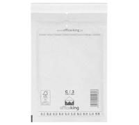 1000 pochettes de protection en film à bulles, format C3, 170x225 mm, blanches, système Tri-Fix