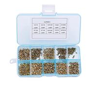 1000 rivets M0.9 M1.3 M1.5 M1.7 Mix Circuit Board Clous Cuivre Creux Rivet Kit d'œillets 2,5 cm
