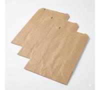 1000 Sacs Papier Kraft Brun 18 x 36 cm - Sachet Alimentaire Léger Standard - Emballage Finition Lisse pour Pharmacie, Marché, Légumes et Confiserie - Aspect Satiné