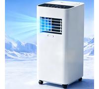 10000 BTU Climatiseur Portable Avec Télécommande Climatiseur Mobile Refroidissement Minuterie 24 H Ventilateur Déshumidification Mode Veille Kits D'installation Zone Applicable 15㎡-30㎡ 32*44*60cm