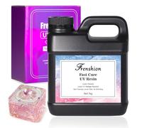1000g de résine dure UV de 1kg, durcissement le plus rapide, résine de super transparence à jaunissement zéro pour la fabrication de bijoux