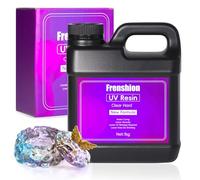 1000g Upgrade résine UV dure transparente et inodore,durcissement rapide, convient pour bricolage maison professionnel moulage et revêtement fabrication de bijoux à la main