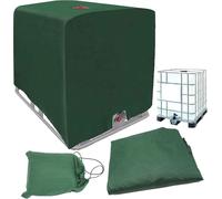 1000L Couverture de réservoir IBC 120x100x116cm Vert Protection UV Eau Réservoir d'eau de pluie