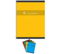 Cahier spirales Conquérant Sept A4+ 24 x 32 cm - petits carreaux - 180 pages