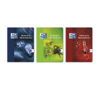 Oxford Cahier travaux pratiques Essential 17x22 cm – 96 p. Seyès/uni – Agrafé – Couverture assortie