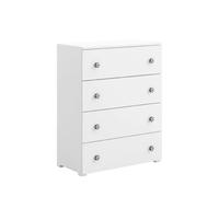 1001jouets Commode enfant 4 tiroirs - Blanc