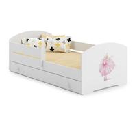 1001jouets Lit enfant Danseuse 160x80 avec gigogne