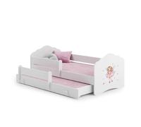 1001jouets Lit Enfant Nala 160x80 Fée avec Gigogne avec Matelas