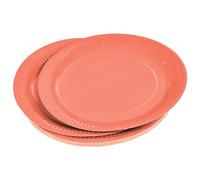 1001kdo 20 assiettes en carton 23 cm Unies terracotta