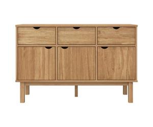 (10046)Commode - contemporain - Buffet rangement - OTTA 114x43x73,5 cm Bois massif de pin ,poid:27 kg