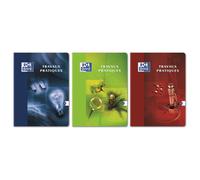 [100902205] Oxford CahierTP 24x32cm piqûre 40 pages Seyès+40 pages unies colo...