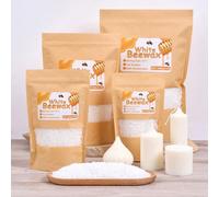 100g/200g/500g/1000g Pastilles de cire d'abeille blanche, matériel de fabrication de bougies DIY, cire d'abeille naturelle, cire pour la fabrication de bougies, fournitures pour la fabrication de boug