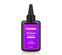100g Upgrade résine UV dure transparente et inodore, ne rétrécit pas, durcissement rapide, convient pour bricolage maison professionnel moulage et revêtement fabrication de bijoux à la main