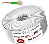 100m de câble électrique pour locaux humides Câble sous gaine NYM-J 1x6 mm² Câble électrique