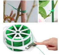 100M Fil Jardinage Vert 2 Rouleaux Attaches Jardin pour Plantes Lien de Ligatures Cravates de Jardin Réutilisable