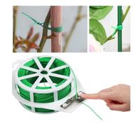 100M Fil Jardinage Vert 2 Rouleaux Attaches Jardin pour Plantes Lien de Ligatures Cravates de Jardin Réutilisable avec Coupe Fil