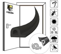 100m Joint de fenêtre Joint de porte Autoadhésif EPDM - Noir P 9mm x 5.5mm