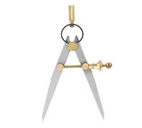 100mm diviseur en cuir rotatif rayures réglable en acier verrouillable diviseur aile en cuir boussole maroquinerie boussole