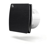 100mm Extracteur d’air Silencieux à Hygrostat &Minuterie VMC Salle de Bain | 12W Ventilateur Salle de Bain, 95m³/h ≤34dB IPX4 2400 RPM, Clapet Anti-Retour Murale ou Plafond - WC, Bureau, Cuisine, Noir